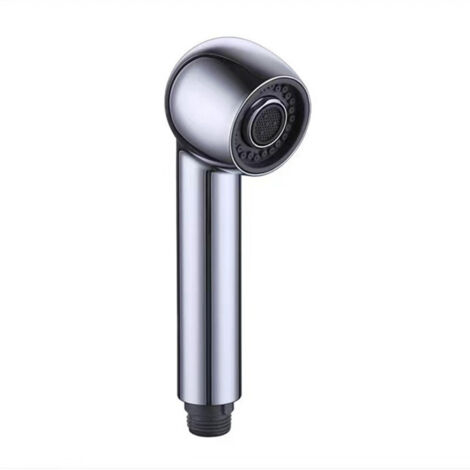 Douchette de rechange Chendyy pour robinet de cuisine, 2 jets, argentée