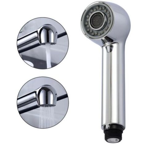 Douchette de Robinet Chromé Douche d'Evier avec 2 Types de Jet Tête de Douche pour Robinet Mitigeur Cuisine