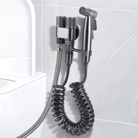Douchette de Toilette WC,Pulvérisateur de Bidet À Main Avec Tuyau, Kit Douchette WC, Nettoyant En Acier Inoxydable Et Pulvérisateur de Douche pour Hygiène Personnelle (numéro de modèle 2)