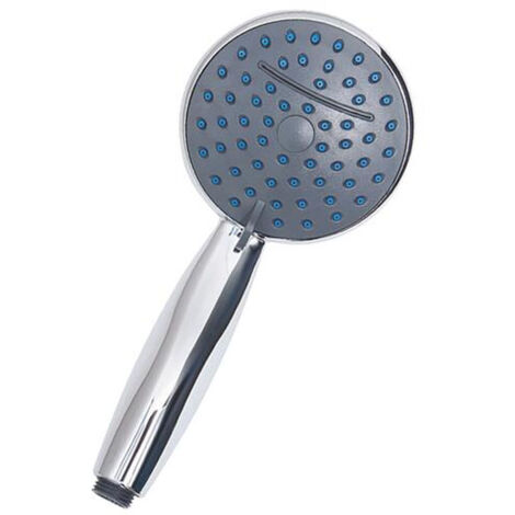 Douchette en ABS anticalcaire ronde 3 jets Ø110 mm finition chromée - Somatherm
