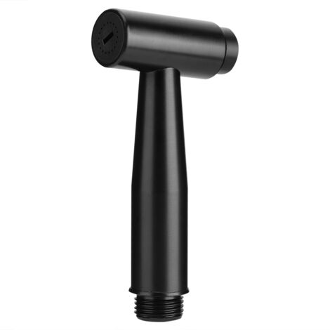 Douchette Hygiène Intime Robinet Lavabo Avec Embout G1/2 Aluminium Noir Universel Kit Toilette Intégré Facile Installation