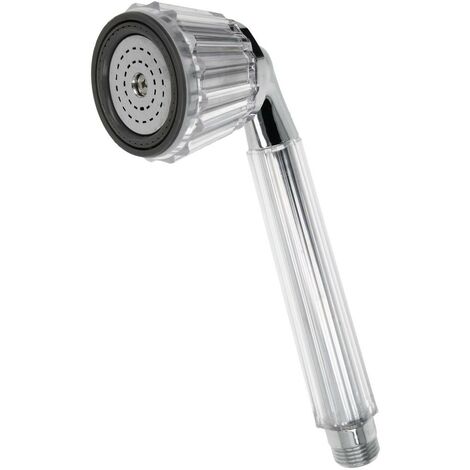 Douchette Kristall, raccord 1/2’’ chromé/transparent, 2 jets (durdoux)
