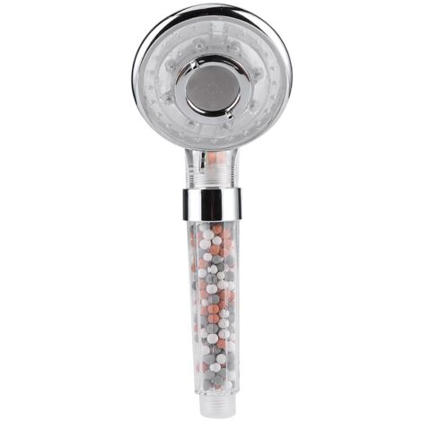 Douchette LED à ions négatifs, pomme de douche haute pression économique en eau pour salle de bain