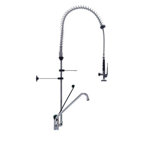 Douchette mélangeuse avec robinet orientable -monotrou