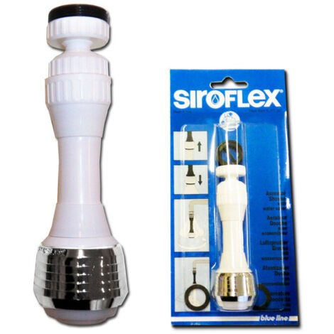 Douchette Metaltex + rotule pivotante, blanc