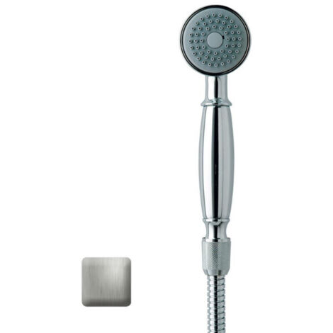 Douchette monojet Ø 55 RETRÒ-GOM nickel satiné - Bossini B01510094