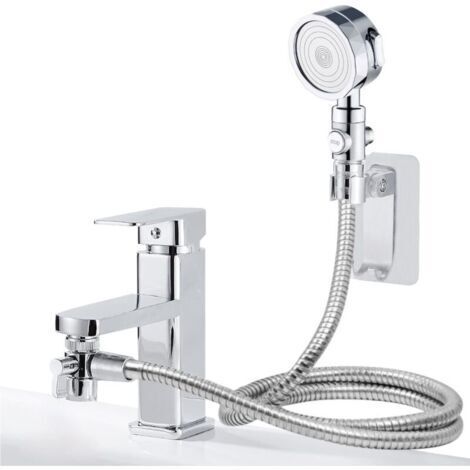 Douchette pour Lavabo Ensemble Pommeau Douche pour Lavabo Douchette de Salle de Bain avec Tuyau de Douche pour Pet Douche se Laver Les Cheveux ou Nettoyer L'évier(Manuel d'instructions Inclus)