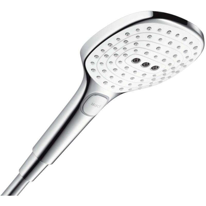 HANSGROHE Douchette à main 120 3jet EcoSmart 9l/min blanc chromé Raindance Select E