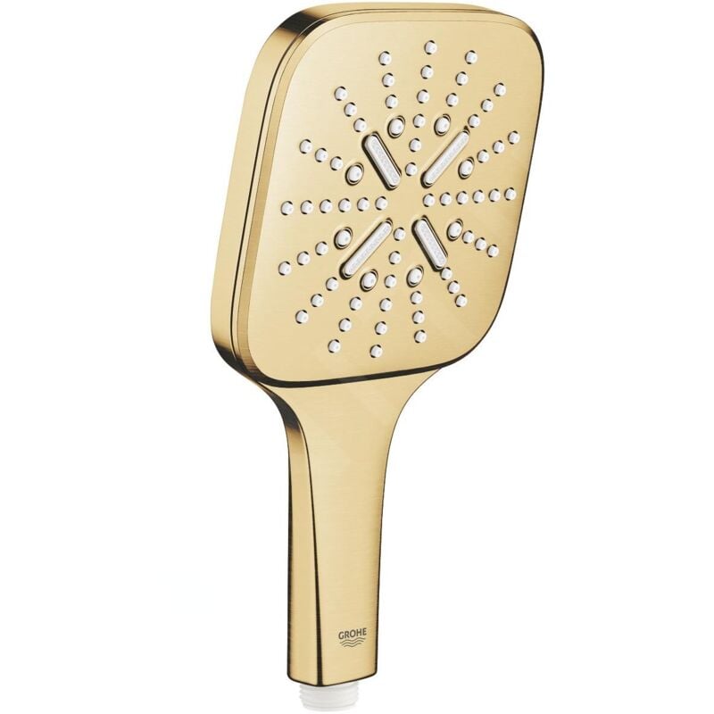 Grohe - Rainshower SmartActive Cube - Douche de tête 130 9,5 l/min, 3 jets, Cool Sunrise brossé 26582GN0