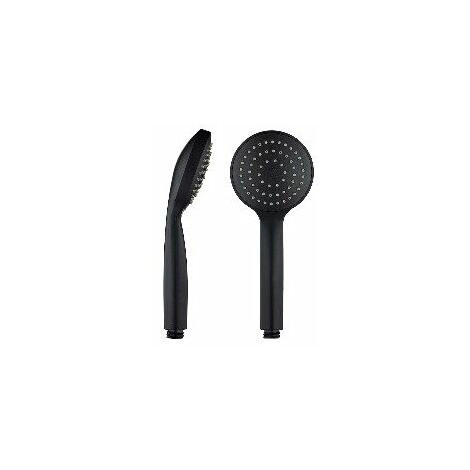 Douchette Raquette Noire Design Moderne, 1 Jet Puissant - Rousseau Robinetterie