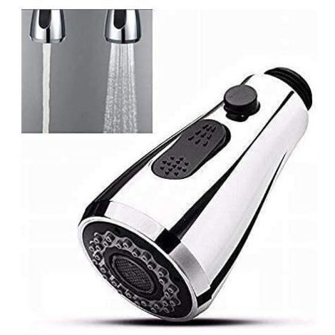 Douchette Rétractable Evier Robinet Cuisine Avec Bouton Stop 2 Types de Tête Univers