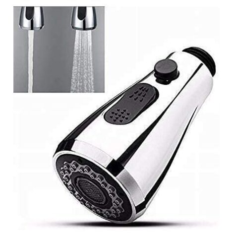 Douchette Rétractable Evier Robinet Cuisine Avec Bouton Stop 2 Types de Tête Univers