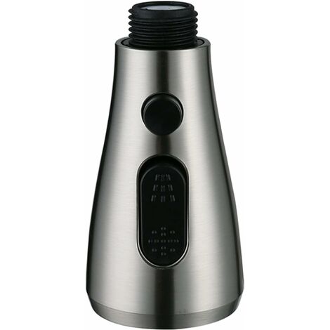 Douchette Robinet Avec Bouton Eco-stop Rétractable 3 Fonctions Remplacement Pour Robinet de Lavabo ou Pommeau de Douche Universelle Ternel