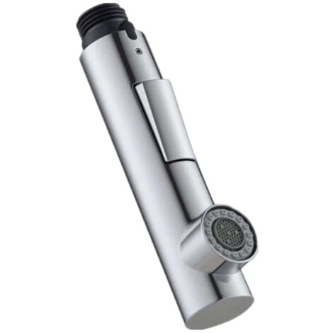 SJQKA Douchette Robinet Cuisine 2 Jets Tête de Douche Remplacement Douchette pour Mitigeur Cuisine, placage, G1/2"/61011