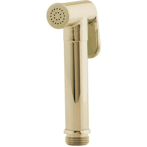 Douchette WC à main pour hygiène intime, Or brossé en laiton - 9552OC