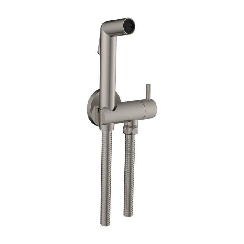 Douchette wc paini Cox ronde Gris Acier + support + flexible