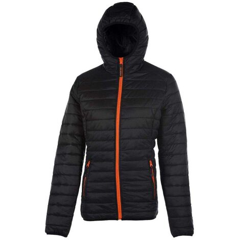 Penduick Orange Doudoune femme légère Noir Pacific 2HWIbDe9EY