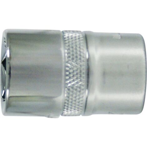 Douille 1/2'', poli, Cote s/plats : 24 mm, Long. 40 mm
