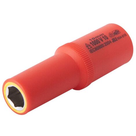 Douille 10mm L.72mm 3/8" isolée 1000V IEC 60900 en Crv - OE 0703 - CLAS Equipements