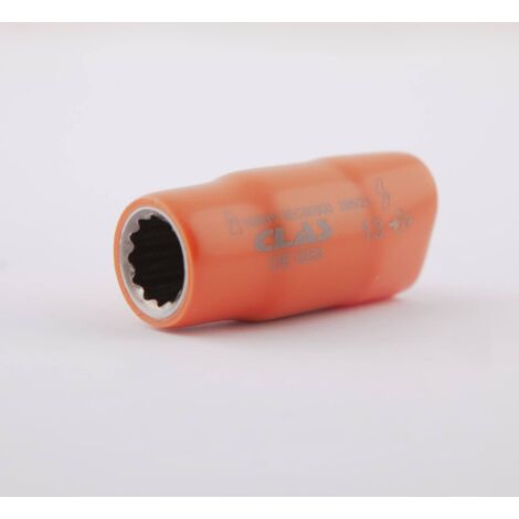 Douille 12 pans isolée 13mm 1/2'' 1000V VDE IEC 60900 CrV - OE 0253 - CLAS Equipements