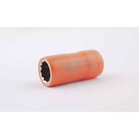 Douille 12 pans isolée 16mm 1/2'' 1000V VDE IEC 60900 CrV - OE 0256 - CLAS Equipements