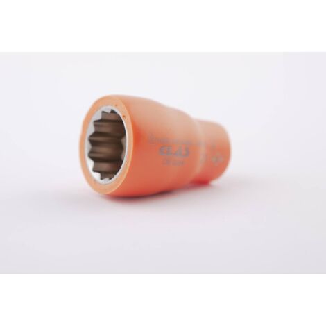 Douille 12 pans isolée 21mm 3/8'' 1000V VDE IEC 60900 CrV - OE 0244 - CLAS Equipements