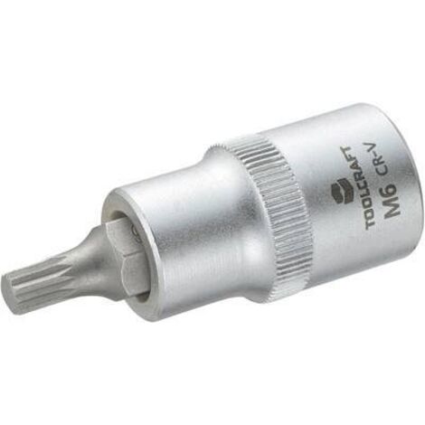 DOUILLE 12,5 MM (1/2'') AVEC EMBOUT XZN TOOLCRAFT 816086 1/2'' (12.5 MM) EMBOUT XZN M6 LONGUEUR 55 MM