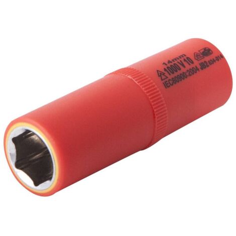 Douille 13mm L.72mm 3/8" isolée 1000V IEC 60900 en CrV - OE 0731 - CLAS Equipements