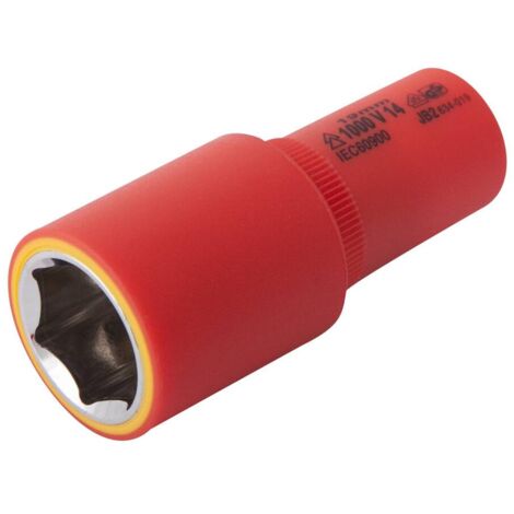 Douille 19mm L.72mm 3/8" isolée 1000V IEC 60900 en Crv - OE 0708 - CLAS Equipements