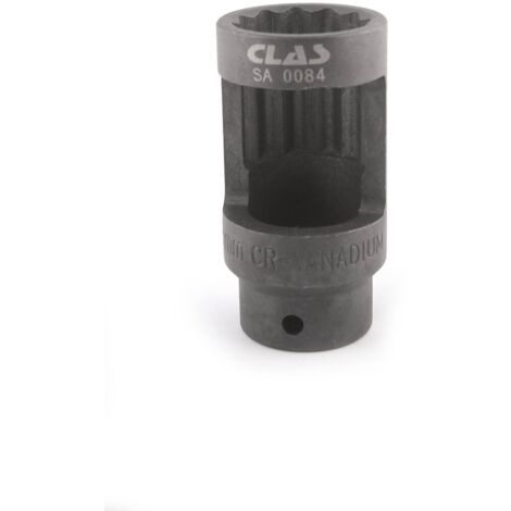 Douille 28mm 12pans L.78mm 1/2'' CrV - SA 0084 - CLAS Equipements