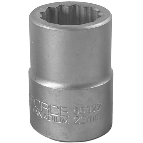 DOUILLE 3/4"" 22 mm 12 pans Cr-V