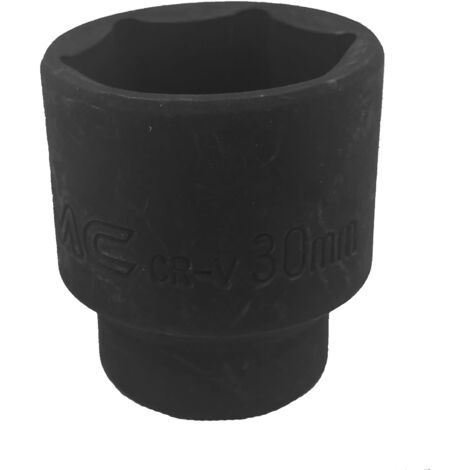 Douille 30 mm 1/2"" 6 pans courte Cr-V