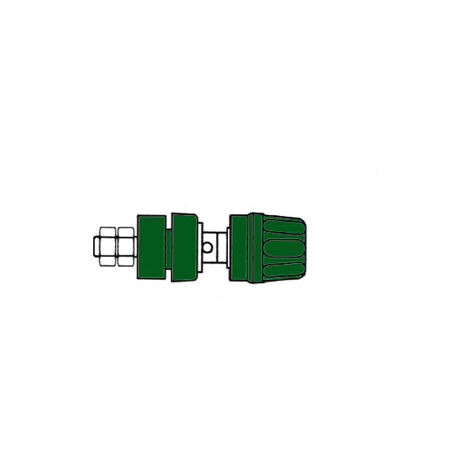 DOUILLE 4MM AVEC BOUCHON IMPERDABLE- VERT PKI 10A