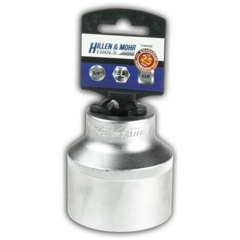 Douille 6 pans DEDRA 3/4"" 60 mm - acier CrV durable