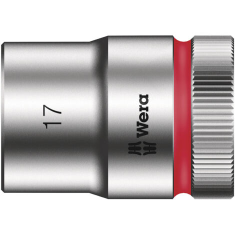 Douille 6 pans extérieurs 17 mm Longueur: 37 mm Wera 05003608001 Propulseur: 1/2" (12.5 mm) 1 pc(s)