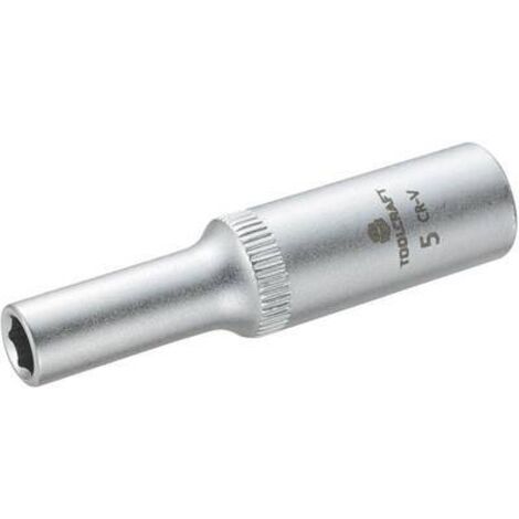 Douille 6 pans extérieurs 5 mm Longueur: 50 mm TOOLCRAFT 816093 Propulseur: 1/4" (6.3 mm) 1 pc(s)
