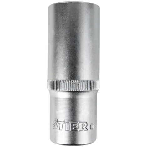 Douille 6 pans longue 1/2" STIER, ouv. 19 mm