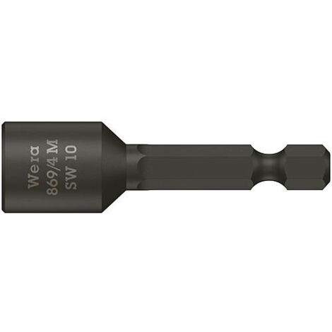 Douille 6 pans magnétique pour vis tête hexagonale 869/4M - 10 mm - WERA