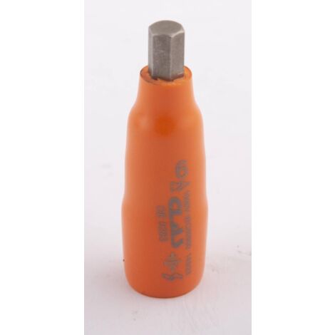 Douille 6 pans male isolée 6mm 1/4'' 1000V VDE IEC 60900 CrV - OE 0283 - CLAS Equipements