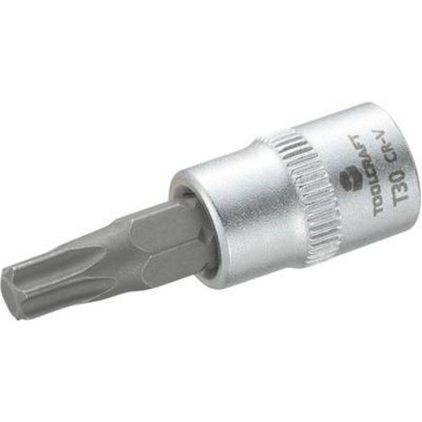 DOUILLE 6,3 MM (1/4'') AVEC PROFIL T30 TOOLCRAFT 816153 1/4'' (6.3 MM) T30 LONGUEUR 37 MM