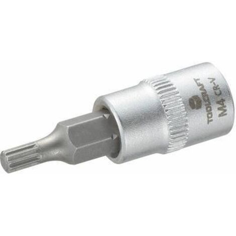DOUILLE 6,3 MM (1/4'') AVEC XZN TOOLCRAFT 816073 1/4'' (6.3 MM) 4 MM LONGUEUR 37 MM