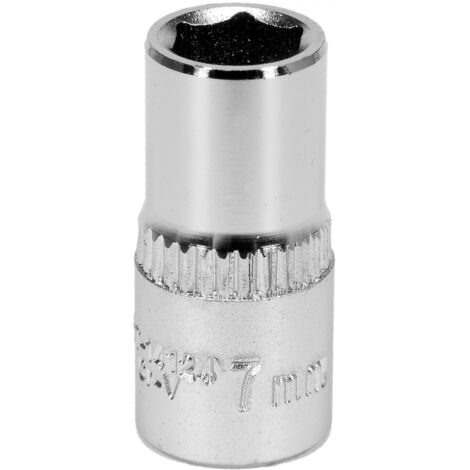 DOUILLE 7 MM 1/4" HEX. CV COURTE YT-14124 YATO