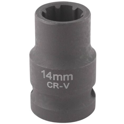 Douille 7 pans 14mm 1/2" CrV pour étrier de frein - OM 0191 - CLAS Equipements