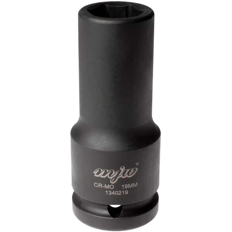 MJW Douille à chocs 3/4"" 6 pans longue 19 mm