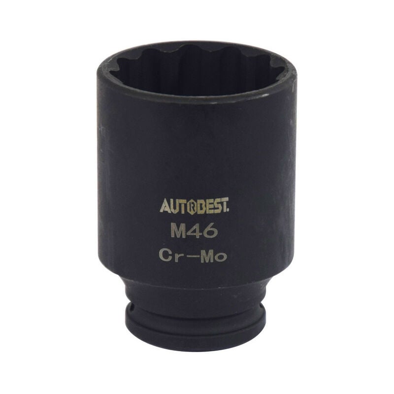 Douille à choc 46 mm - 12 pans