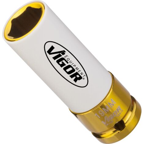 Douille à choc 6 pans extérieurs 19 mm Longueur: 85 mm Vigor V2473 Propulseur: 1/2 (12.5 mm) 1 pc(s)