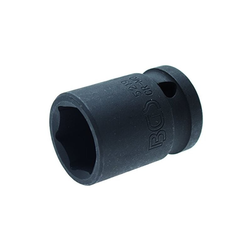 Douille à choc 19MM 1/2'' courte hexagonale - Bgs Technic