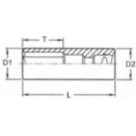 Douille à choc long 1 Teng Tools 910630R