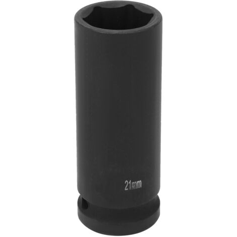 Douille à choc profonde 21/22/24mm pour clé à choc 1/2 pouce - Douilles 6 pans métriques pour outils pneumatiques