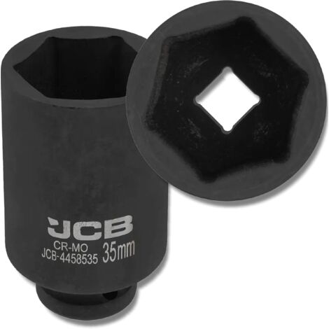 Douille à choc profonde JCB 1/2" Cr-Mo 6 pans 35 mm